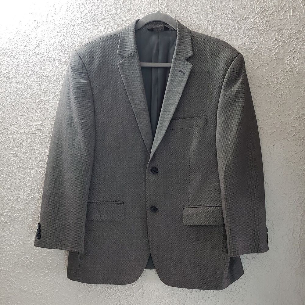 Giorgio Cosani 40 Mens Italian Sport Coat Wool Cashmere Blazer Luxe Jacket Gray